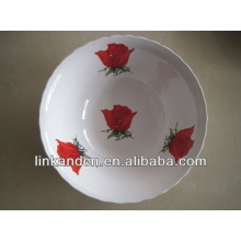 Haonai white ceramic soup bowls or with your design decal